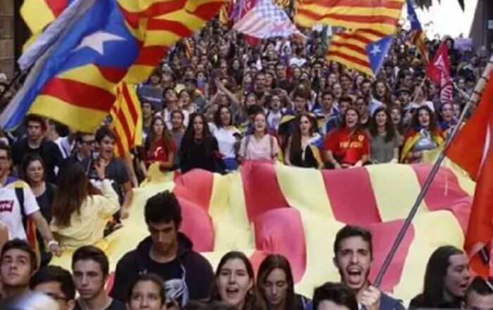 Manifestation en Catalogne