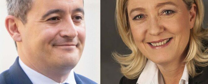 Photos Darmanin Le Pen