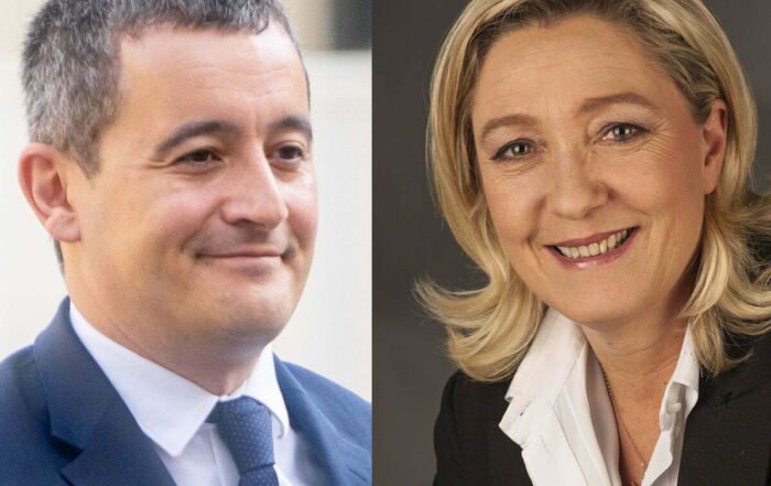 Photos Darmanin Le Pen