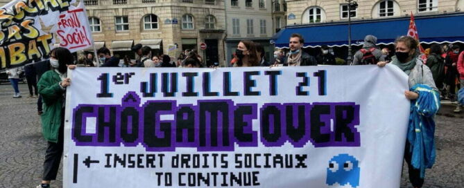 manifestation contre le chômage