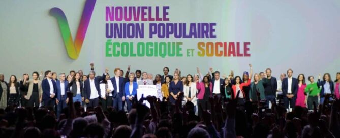 meeting de la Nupes à Paris pour les législatives 2022