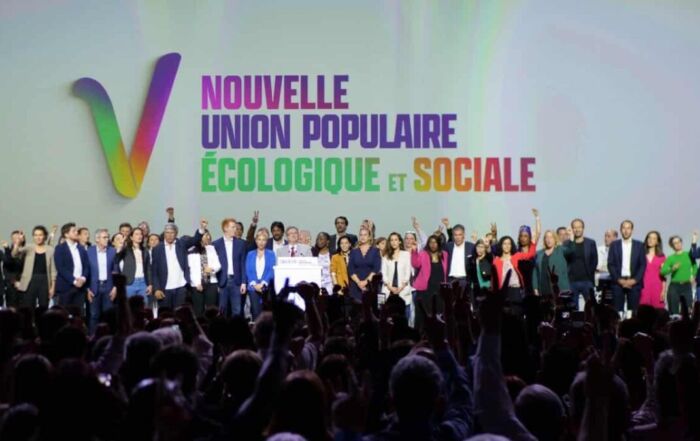 meeting de la Nupes à Paris pour les législatives 2022