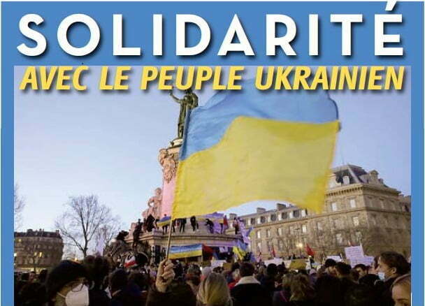 Couverture du 4 pages de solidarité avec le peuple ukrainien