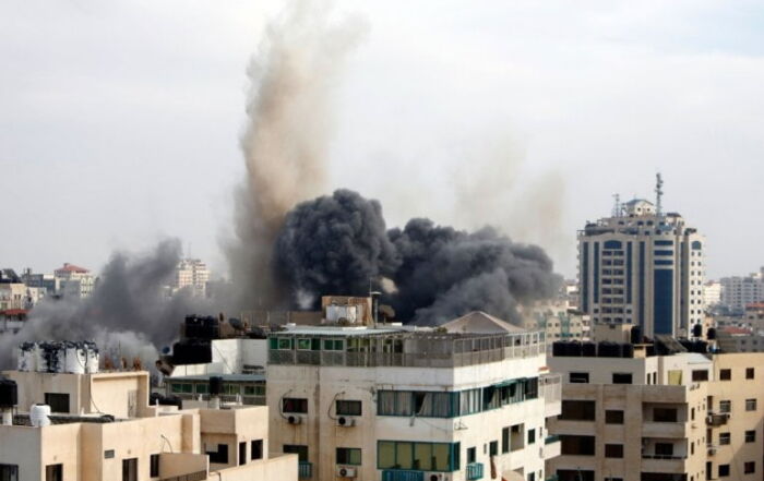 La bande de Gaza bombardée par Israël