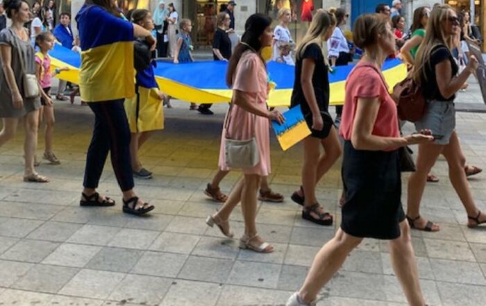 Manifestation de Solidarité avec le peuple ukrainien Lyon 24 août 2022 - Crédit photo : Armand Creus