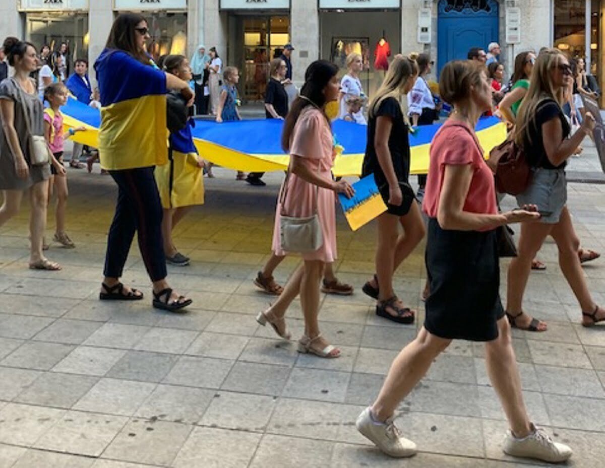 Manifestation de Solidarité avec le peuple ukrainien Lyon 24 août 2022 - Crédit photo : Armand Creus