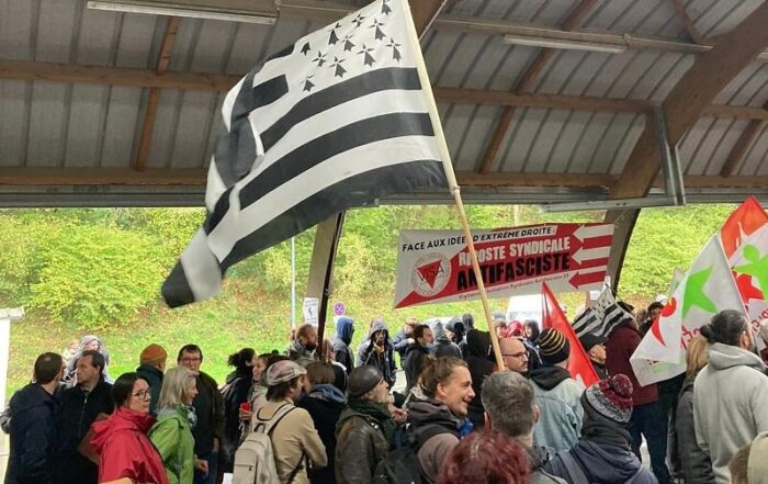 Rassemblement antifasciste à Callac