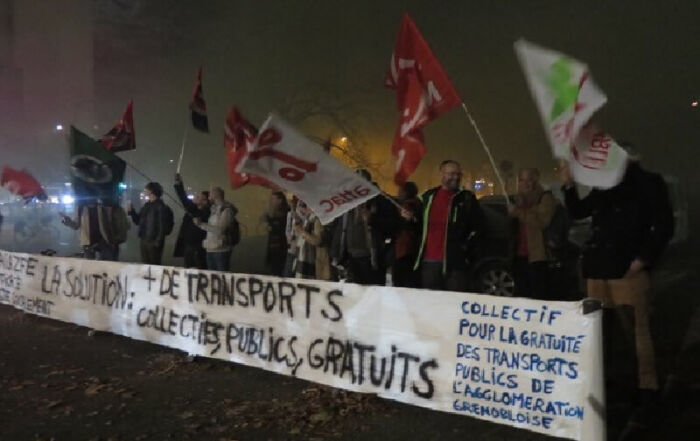 Manif Grenoble transports gratuits
