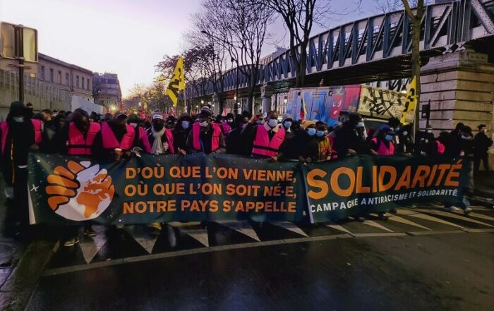 Manifestation antiracisme et solidarité