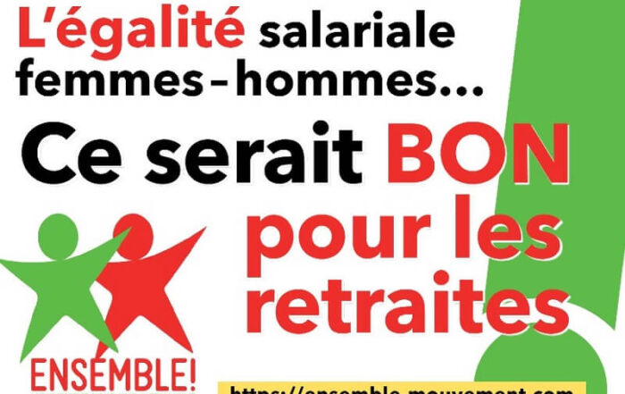 Autocollant retraite égalité F-H
