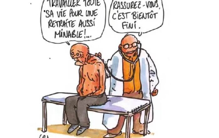 Dessin retraites trop tard - (Gros)