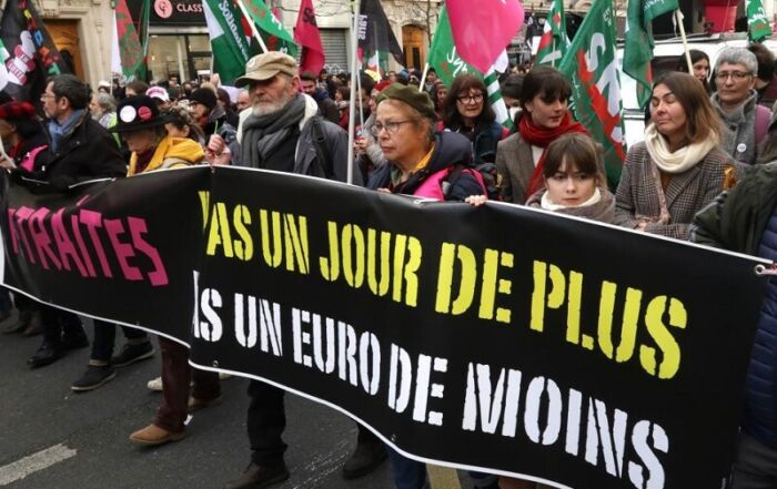 Manifestation contre la réforme Macron