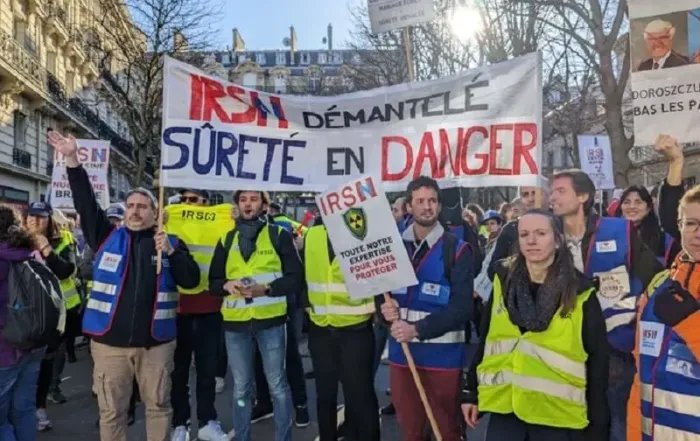 IRSN manifestation des salariés