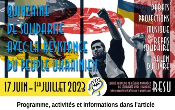 Annonce de la quinzaine de solidarité avec la résistance du peuple ukrainien