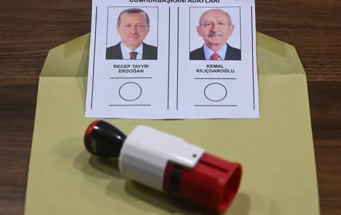 Bulletin pour le second tour des élections présidenteilles turques