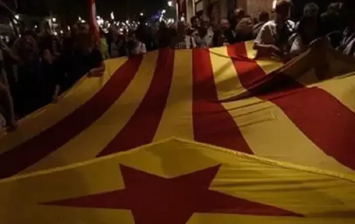 Manifestation pour l'indépendance de la Catalogne