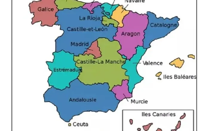 Carte de l'État espagnol