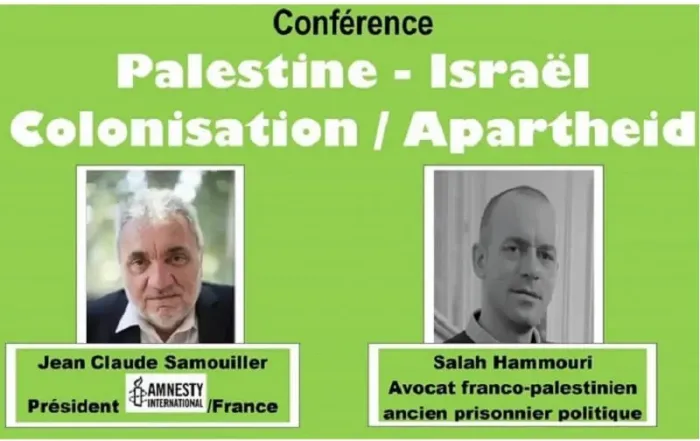 Conférence Palestine Israël Lyon 22 juin 2023