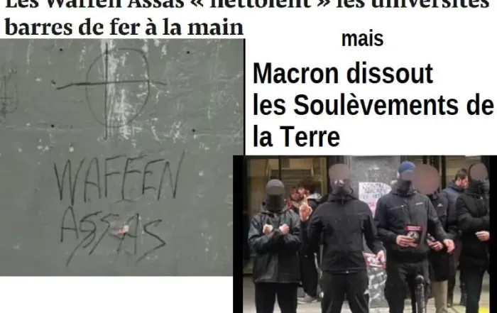Exaction des Waffen Assa, mais dissolution des Soulèvements de la Terre