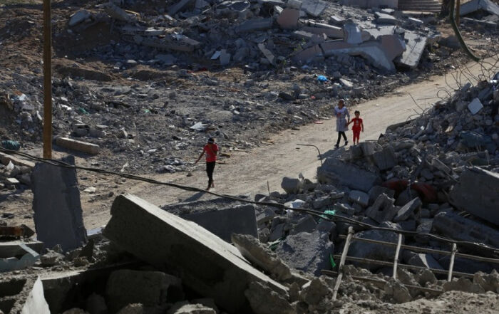 Bande de Gaza destructions en 2015 © Domaine public