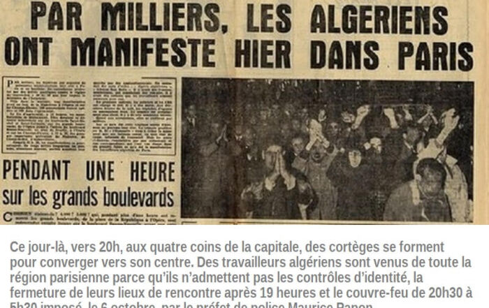 Massacre du 17 octobre 1961 © Paille