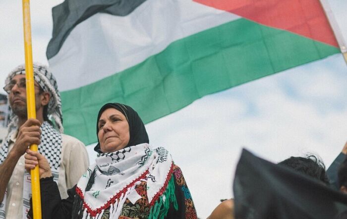 Manifestation de solidarité avec Gaza © Heri Rakotomalala