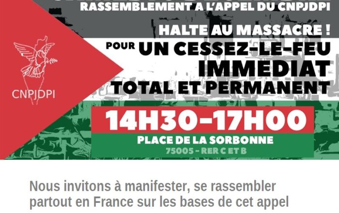 Cessez-le-feu manifestation 9 décembre 2023