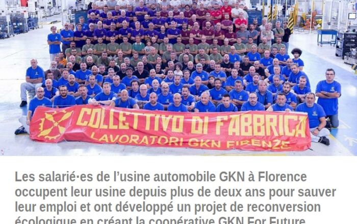 Collectif des travailleurs de GKN à Florence