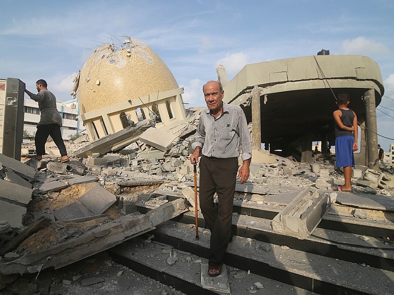 Destructions à Gaza en octobre 2023 © Mahmoud Fareed-apaimages