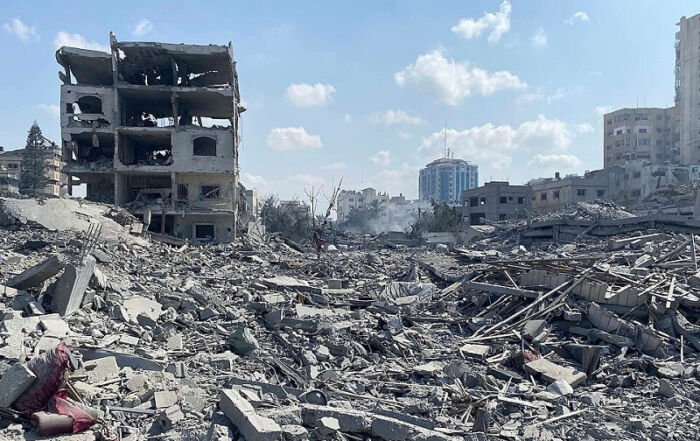 Destructions dans la bande de Gaza en octobre 2023 ©apaimages