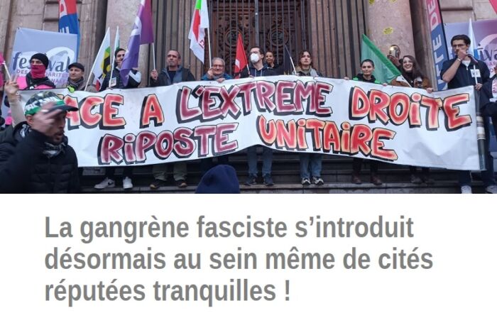Face à l'Extrême droite : riposte unitaire