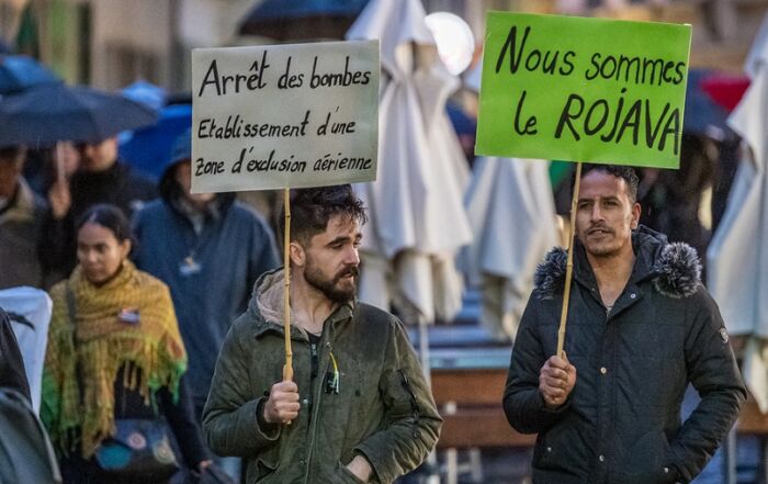 Manifestation Stop à l'offensive turque au nord de la Syrie © Gustave Deghilage
