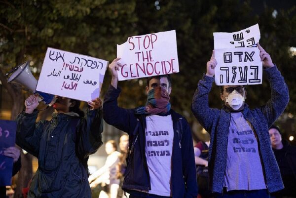 Militants protestant contre la guerre à Gaza le 16 janvier 2024 800x534 © Oren Ziv