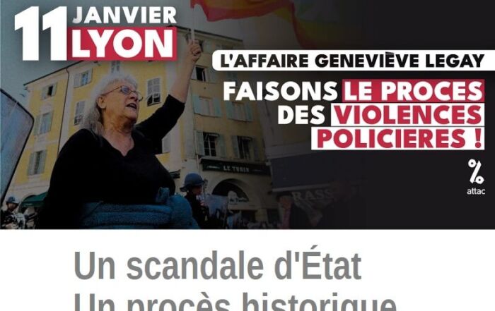 Procès Legay faisons le procès des violences policières 11 janvier 2024