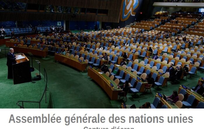 AG de l'ONU capture d'écran