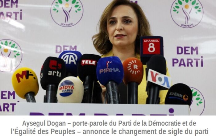 Aysegul Dogan, porte-parole du Parti de la Démocratie et de l'Égalité des Peuples © DEM