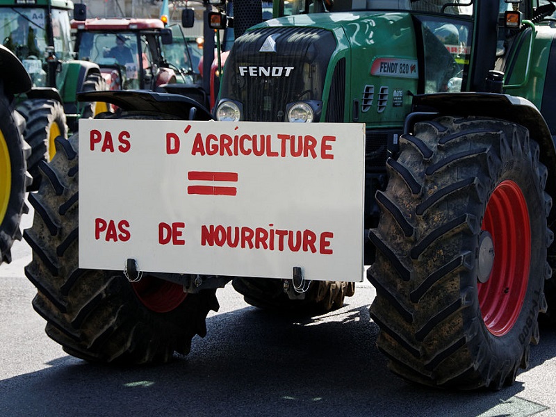 Manifestation d'agriculteurs, 27 avril 2010 Paris © Croquant