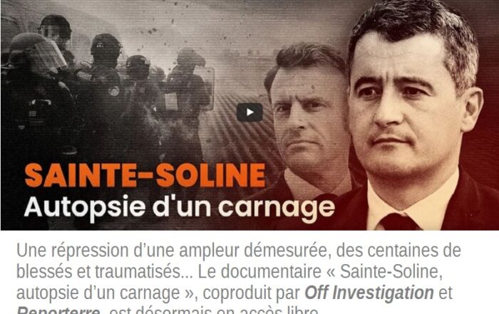 Sainte-Soline autopsie d'un carnage