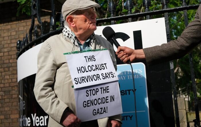Le génocide à Gaza n'arrive pas en mon nom © Alisdare Hickson