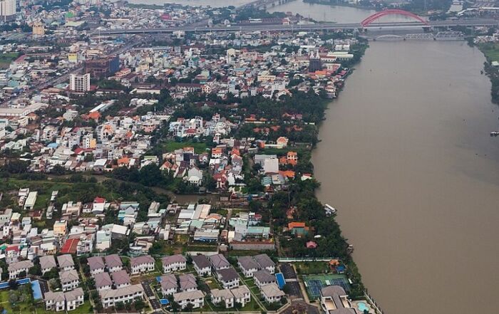 Vue aérienne de Ho Chi Minh ville en 2013 © Diego Delso