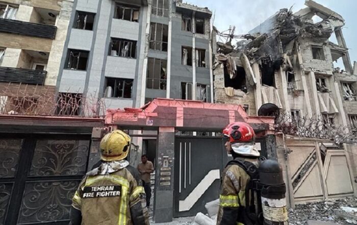 Bâtiments détruits à la suite de l'attaque israélienne de 2025 sur certains quartiers de Téhéran © Meghdad Madadi