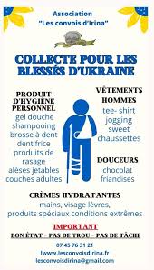 Collecte pour les bléssés d'Ukraine