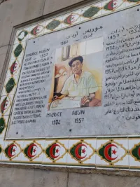 Plaque Maurice Audin Alger © BC&JMF