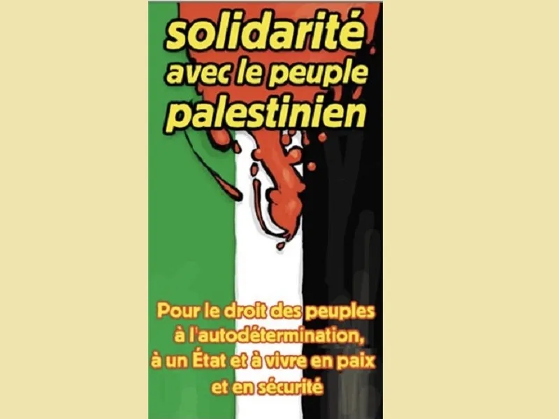 Solidarité avec le peuple palestinien © Mathieu Colloghan