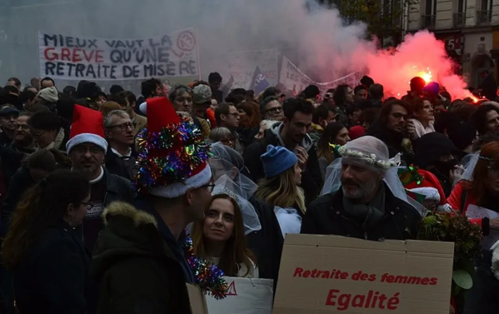 Manifestation contre la réforme des retraites 17-12-2029 © Jeanne Menjoulet