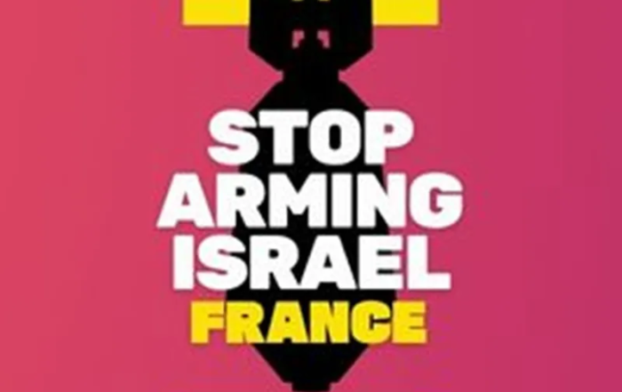 stop-arming-israel-france Logo
