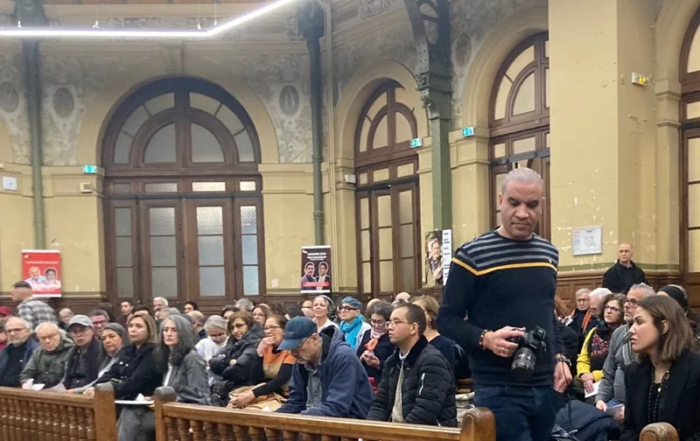 Réunion de soutien au peuple tunisien Bourse du travail de Paris 2025 © HM