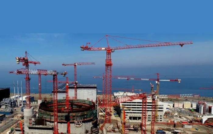 Chantier de l'EPR à Flamanville en 2010 © Wikipedia
