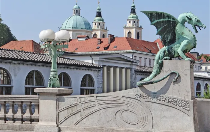 Pont des dragons Ljubljana, Slovénie © Jean-Pierre Dalibéra